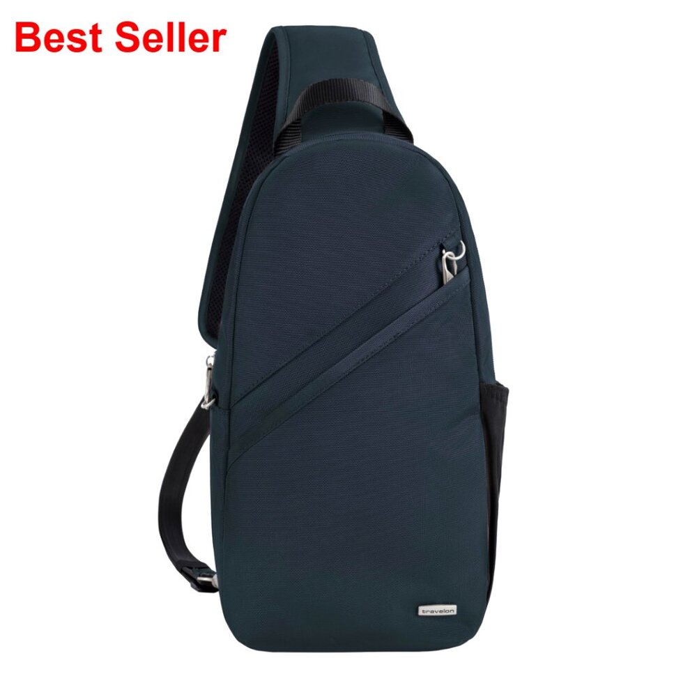 Anti-Theft Sling Bag With Locking Compartments, Rfid Blocking, Slash-Resistant
